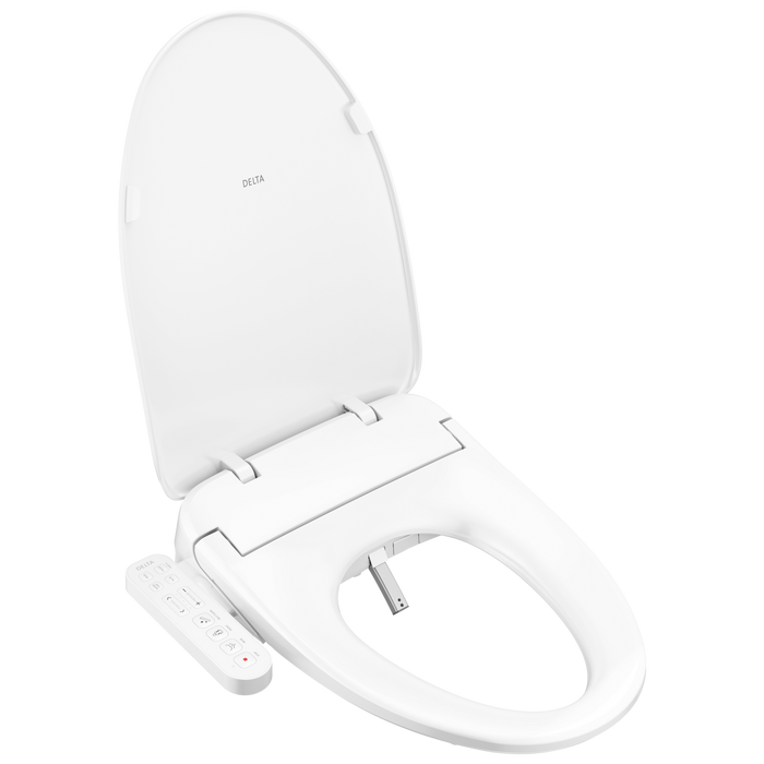 Delta Refresh 893005E Standard Elongated Electric Bidet Toilet Seat - White