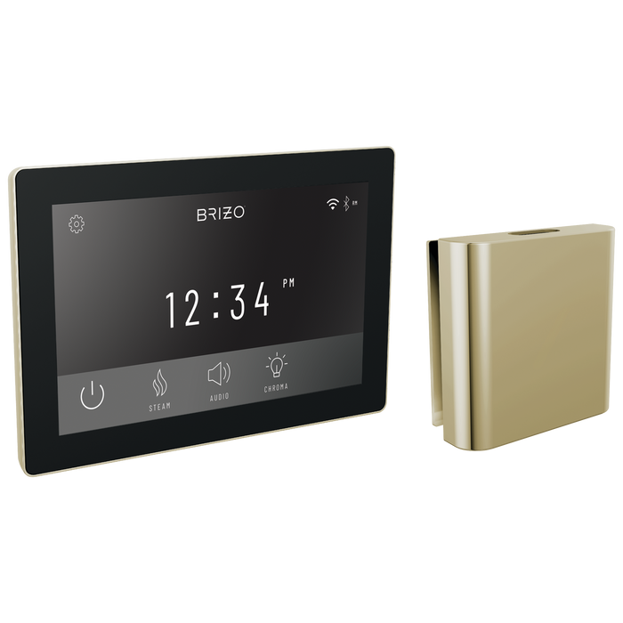 Brizo : Digital + Square Steam Set