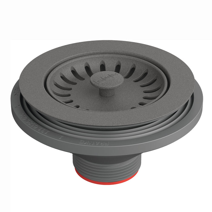 Franke Colorline Sink Strainer Assembly - Polar White - Stone Grey