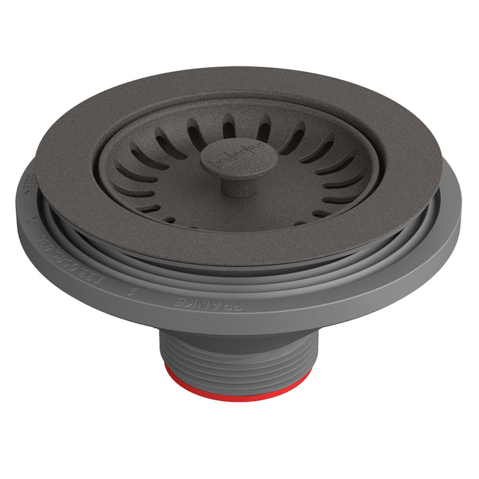 Franke Colorline Sink Strainer Assembly - Polar White - Slate Grey