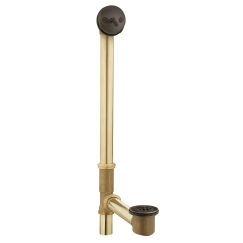 Moen 90480 Tub Drain with Brass Tubing and Trip Lever Drain Assembly in Oil Rubbed Bronze