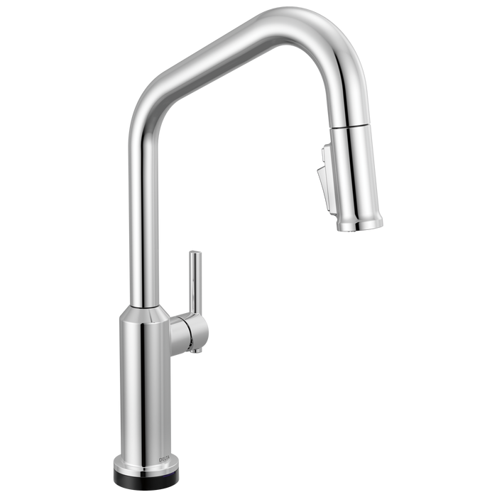 Delta Cordova 9085TL Touch2O Technology Kitchen Faucet with Touchless Technology - Lumicoat Chrome