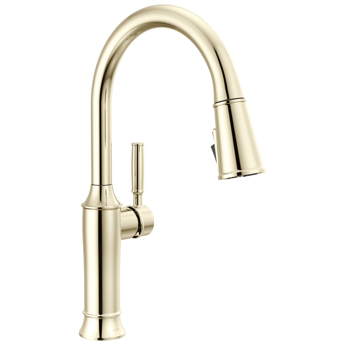 Delta Renaldi 9184 Single Handle Pull-Down Kitchen Faucet - Lumicoat Polished Nickel