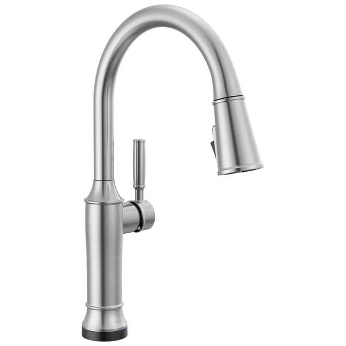 Delta Renaldi 9184TL-AR-PR TouchTouch 2O Technology Kitchen Faucet with Touchless Technology - Lumicoat Arctic Stainless