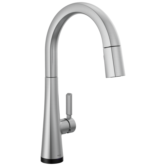 Delta Monrovia 9191TL TouchTouch 2O Technology Kitchen Faucet with Touchless Technology - Lumicoat Arctic Stainless