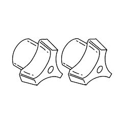 Moen 92191 Tri-Blade Replacement Handles,Quantity 2