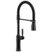 Delta Renaldi 9684 Single-Handle Pull-Down Spring Kitchen Faucet - Matte Black