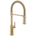 Delta Cordova 9685 Single Handle Pull-Down Kitchen Faucet With Spring Spout - Lumicoat Champagne Bronze