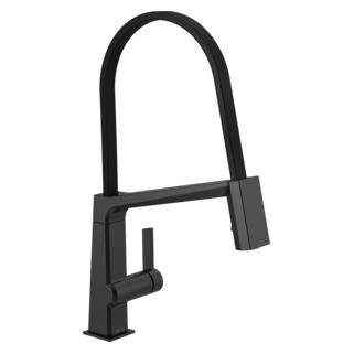 Delta Pivotal: Single Handle Exposed Hose Kitchen Faucet