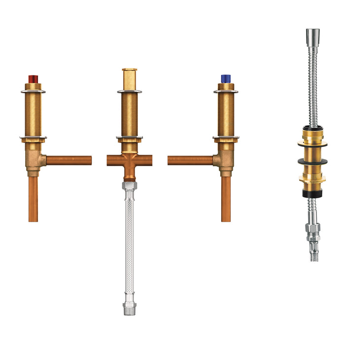 Moen M-Pact 9792 Roman tub with diverter adjustable 1/2" CC connection