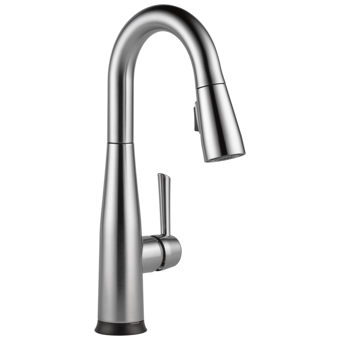 Delta Essa: Single Handle Pull-Down Bar / Prep Faucet with Touch<sub>2</sub>O Technology