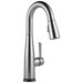 Delta Essa: Single Handle Pull-Down Bar / Prep Faucet with Touch<sub>2</sub>O Technology