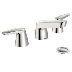 Moen 9922 M-Bition Widespread Bathroom Faucet with Metal Pop-Up Drain Assembly in Chrome