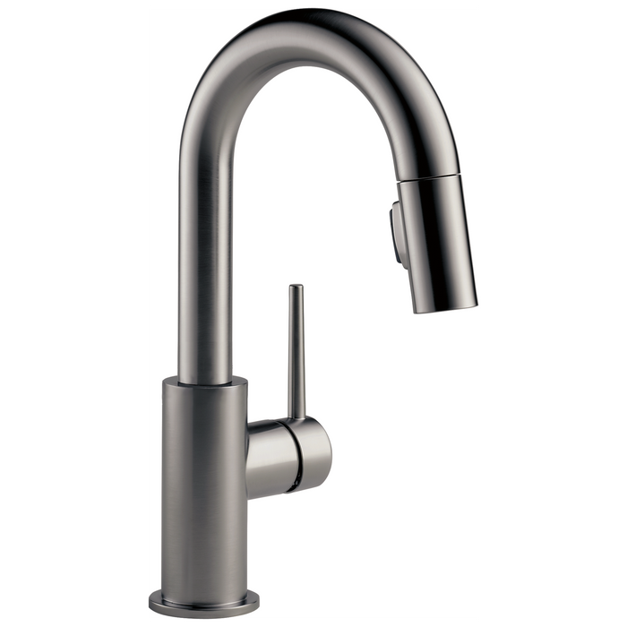 Delta Delta Trinsic: Single Handle Pull-Down Bar/Prep Kitchen Limited Swivel