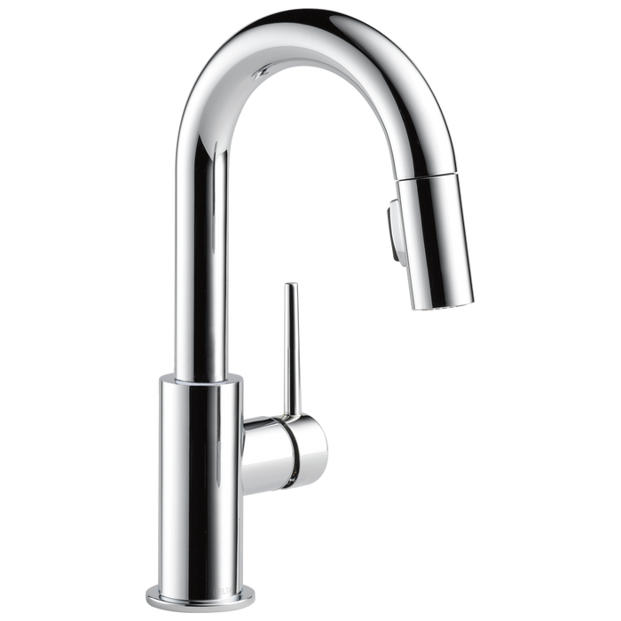 Delta Delta Trinsic: Single Handle Pull-Down Bar/Prep Kitchen Limited Swivel