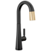 Delta Monrovia 9991TL Touch2O Bar / Prep Faucet with Touchless Technology - Matte Black / Champagne Bronze