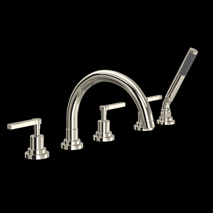 ROHL A2214 Lombardia® 5-Hole Deck Mount Tub Filler With C-Spout