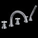 ROHL A2214 Lombardia® 5-Hole Deck Mount Tub Filler With C-Spout