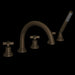 ROHL A2214 Lombardia® 5-Hole Deck Mount Tub Filler With C-Spout