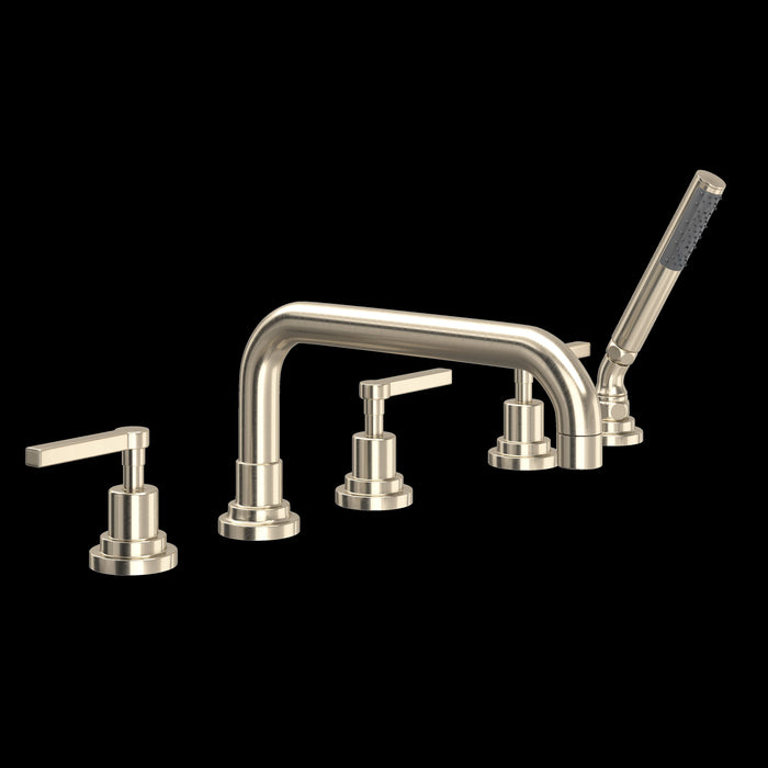 ROHL A2224 Lombardia® 5-Hole Deck Mount Tub Filler With U-Spout