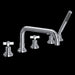 ROHL A2224 Lombardia® 5-Hole Deck Mount Tub Filler With U-Spout