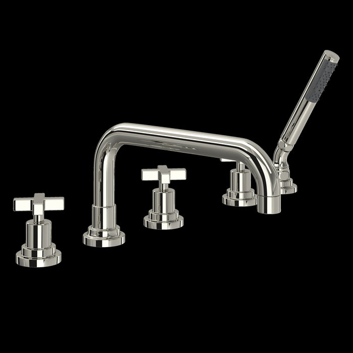 ROHL A2224 Lombardia® 5-Hole Deck Mount Tub Filler With U-Spout