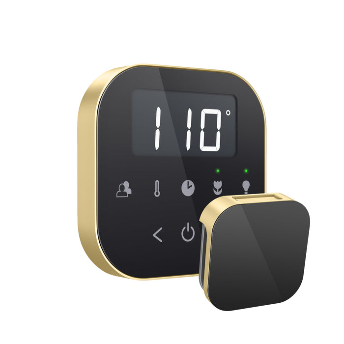 Mr. Steam AIRTBK-SB AirTempo® Black in Satin Brass