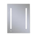 AiO 23-1/4" x 30" x 4" single door lighted cabinet with LUM LED lighting at 4000 kelvin temperature (cool light), dimmable, built-in OM Audio, interior lighting, electrical outlet, USB charging ports, magnetic storage strip and right hinge