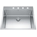 Kindred Brookmore Drop-In Single Bowl 25 x 20.9 in Stainless Steel Kitchen Sink - 4-Hole