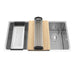 Kindred Brookmore BSU1832-9OW-WKC 32.88 x 22 in Stainless Steel Kitchen Sink - Commercial Satin Finish