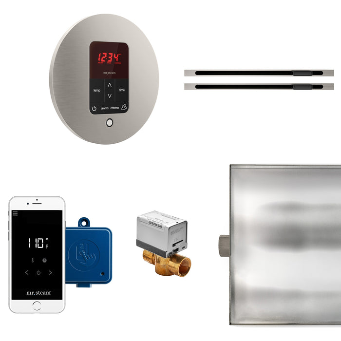 Mr. Steam BTLRLXRBN MS Butler® Max Linear Round in Brushed Nickel