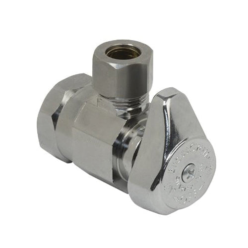 BrassCraft Manufacturing Company G2R17X C C Angle Stop Valve, 1/2 x 3/8 in Nominal, FIP x OD Compression Connection, 125 psi Pressure