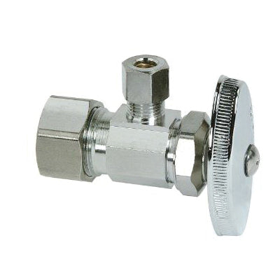 BrassCraft Manufacturing Company OCR09X C C Angle Stop Valve, 1/2 x 1/4 in Nominal, Compression x OD Compression Connection, 125 psi Pressure