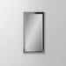Main Line 15-1/4" x 30" x 4" bryn mawr framed cabinet in classic gray interior and chrome finish with right hinge and electric option