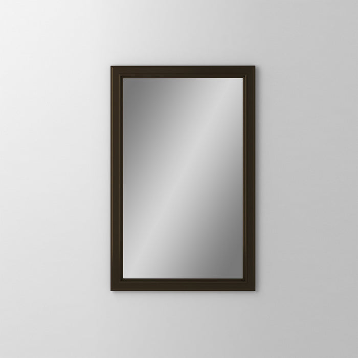 Main Line 19-1/4" x 30" x 4" bryn mawr framed cabinet in classic gray interior and brushed bronze finish with right hinge and electric option