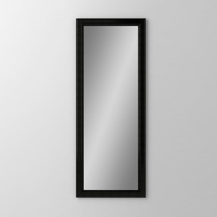Main Line 19-1/4" x 39-3/8" x 6" bryn mawr framed cabinet in classic gray interior and brushed black finish with left hinge and electric option