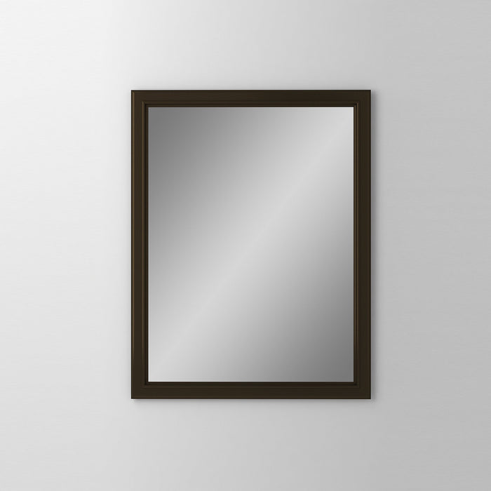 Main Line 23-1/4" x 30" x 4" bryn mawr framed cabinet in classic gray interior and brushed bronze finish with right hinge and electric option