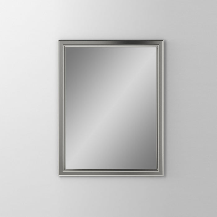Main Line 23-1/4" x 30" x 6" bryn mawr framed cabinet in classic gray interior and satin nickel finish with reversible hinge (non-handed)