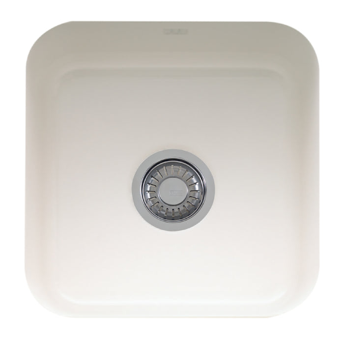 Franke Cisterna CCK110-15WH Undermount Single Bowl 17.5 x 17.5 in Fireclay Kitchen Sink - White