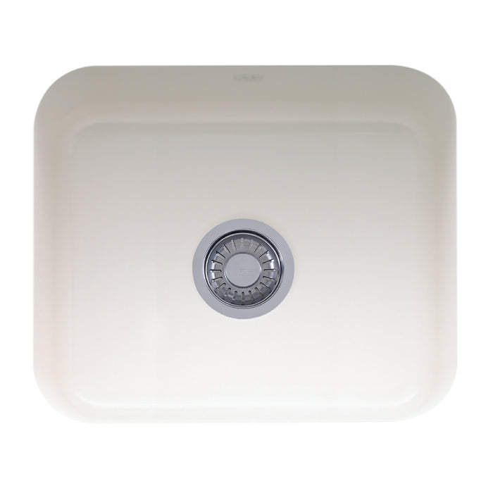 Franke Cisterna CCK110-19WH Undermount Single Bowl 21.62 x 17.38 in Fireclay Kitchen Sink - White