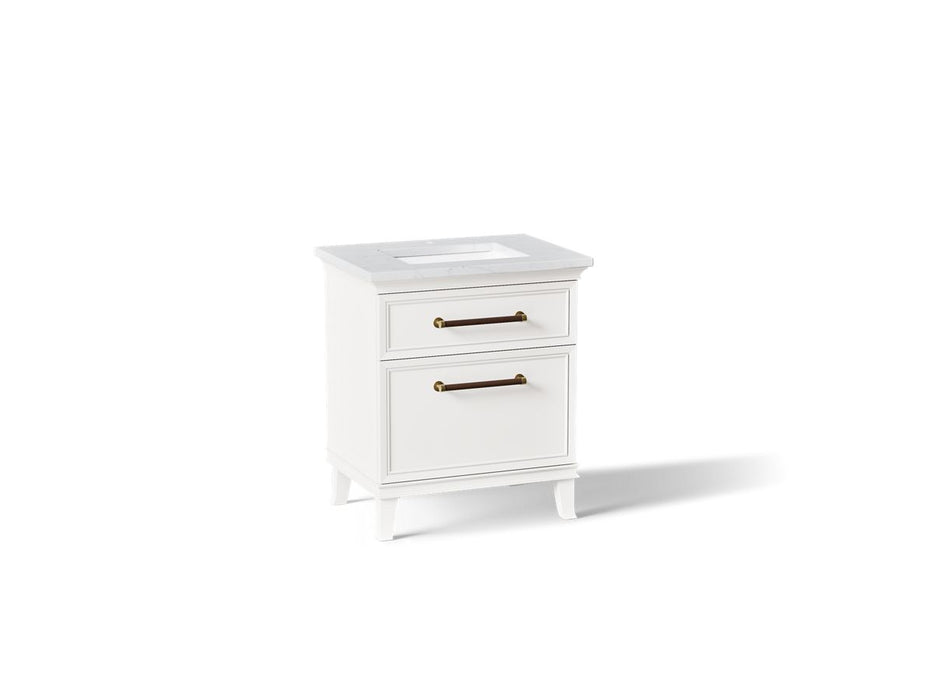 KOHLER K-CM29480-BD2 Artifacts 30" Bathroom Vanity Cabinet with Sink and Quartz Top - angled product view