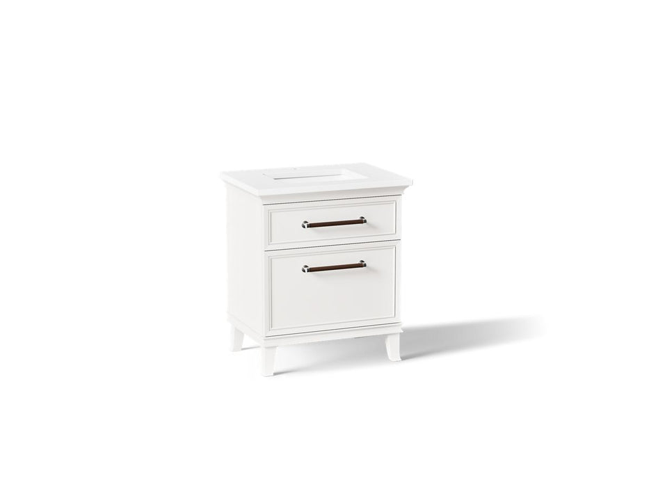 KOHLER K-CM29480-BD2 Artifacts 30" Bathroom Vanity Cabinet with Sink and Quartz Top - angled product view