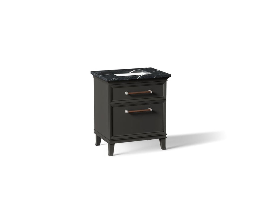 KOHLER K-CM29480-BD2 Artifacts 30" Bathroom Vanity Cabinet with Sink and Quartz Top - angled product view