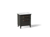 KOHLER K-CM29480-BD2 Artifacts 30" Bathroom Vanity Cabinet with Sink and Quartz Top - angled product view