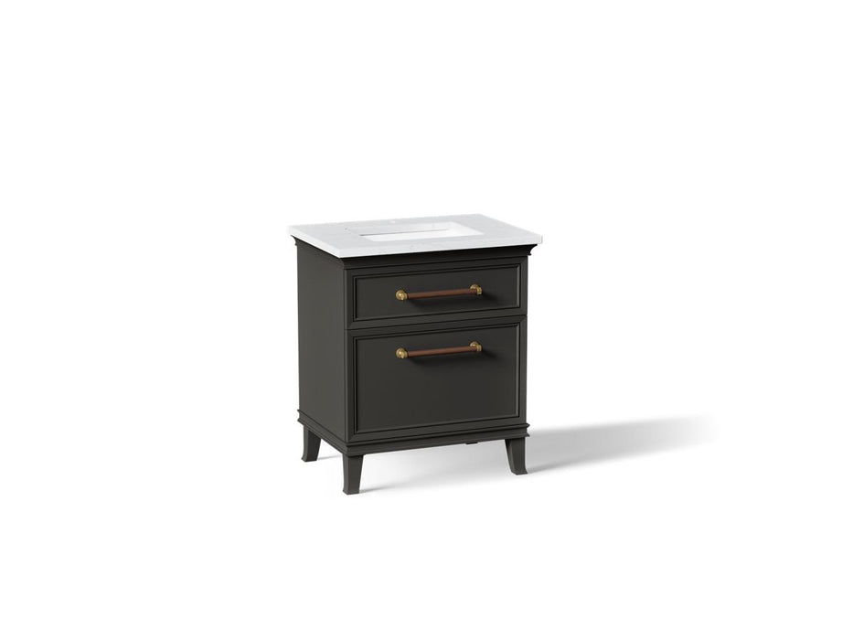 KOHLER K-CM29480-BD2 Artifacts 30" Bathroom Vanity Cabinet with Sink and Quartz Top - angled product view