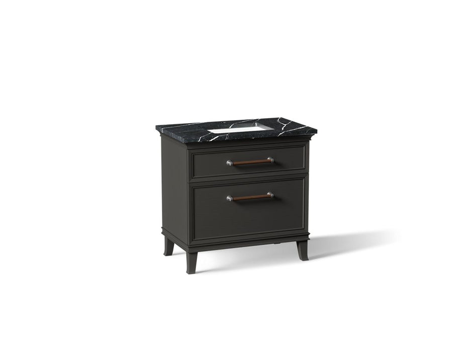 KOHLER K-CM33559-BD3 Artifacts 36" Bathroom Vanity Cabinet with Sink and Quartz Top
