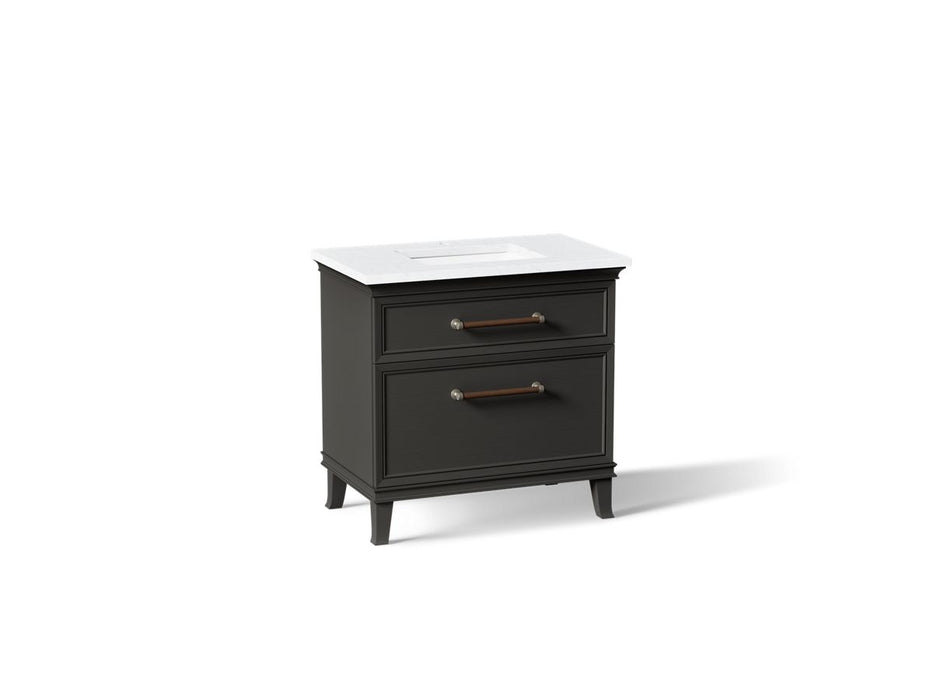 KOHLER K-CM33559-BD3 Artifacts 36" Bathroom Vanity Cabinet with Sink and Quartz Top