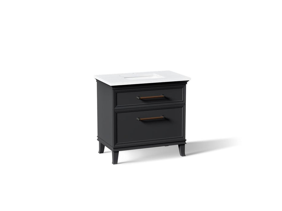 KOHLER K-CM33559-BD3 Artifacts 36" Bathroom Vanity Cabinet with Sink and Quartz Top