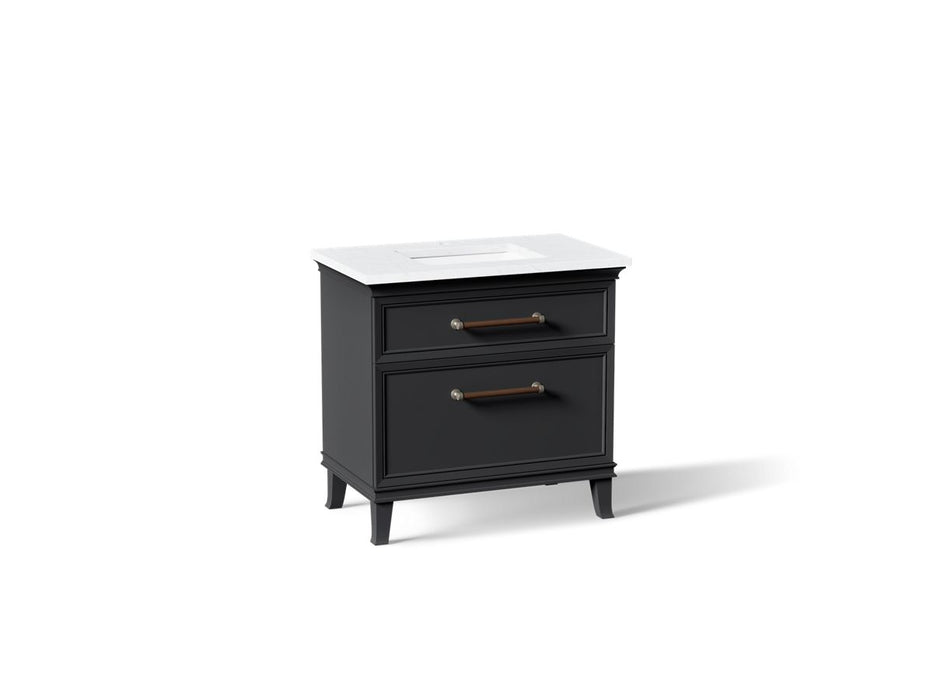 KOHLER K-CM33559-BD3 Artifacts 36" Bathroom Vanity Cabinet with Sink and Quartz Top