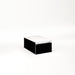 Cartesian 12-1/8" x 7-1/2" x 18-3/4" slim drawer vanity in black with slow-close full drawer and night light in 5000K temperature (cool light)